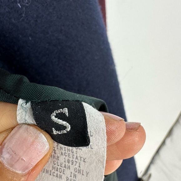 Vintage Braetan Multi Colour Duffel Coat Wool Hoodie Jacket S Preppy Academia - Picture 13 of 13